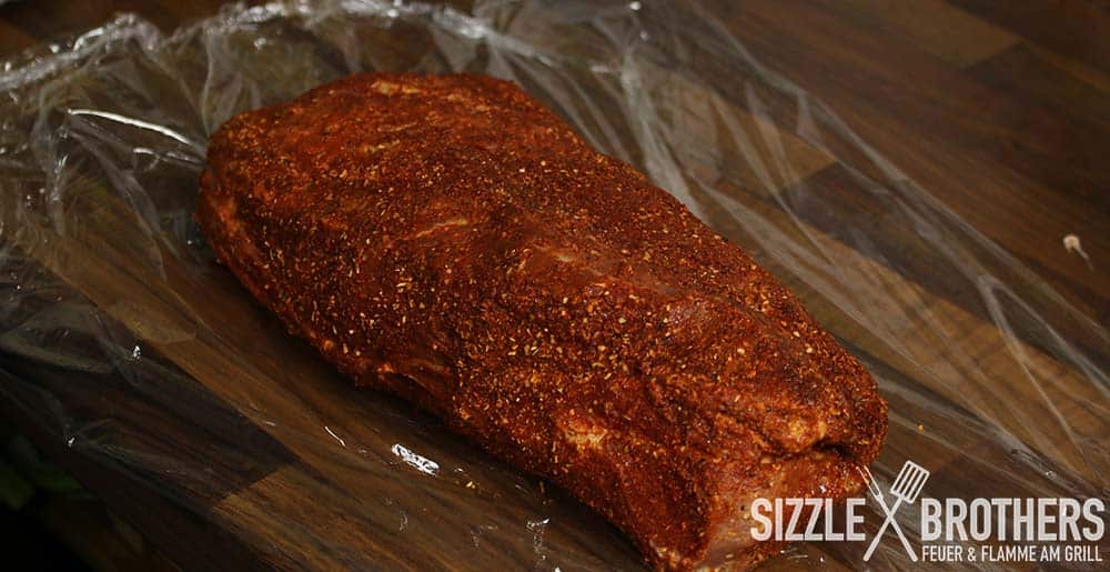 Gewürztes Fleisch für Pulled Pork