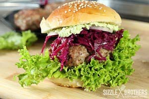 Der fertige Gyros Burger