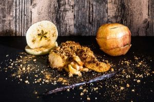 Das fertige Apple Crumble Rezept