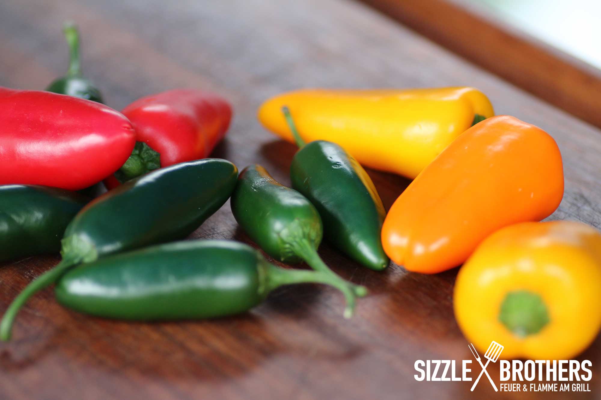 Jalapeno und Paprika