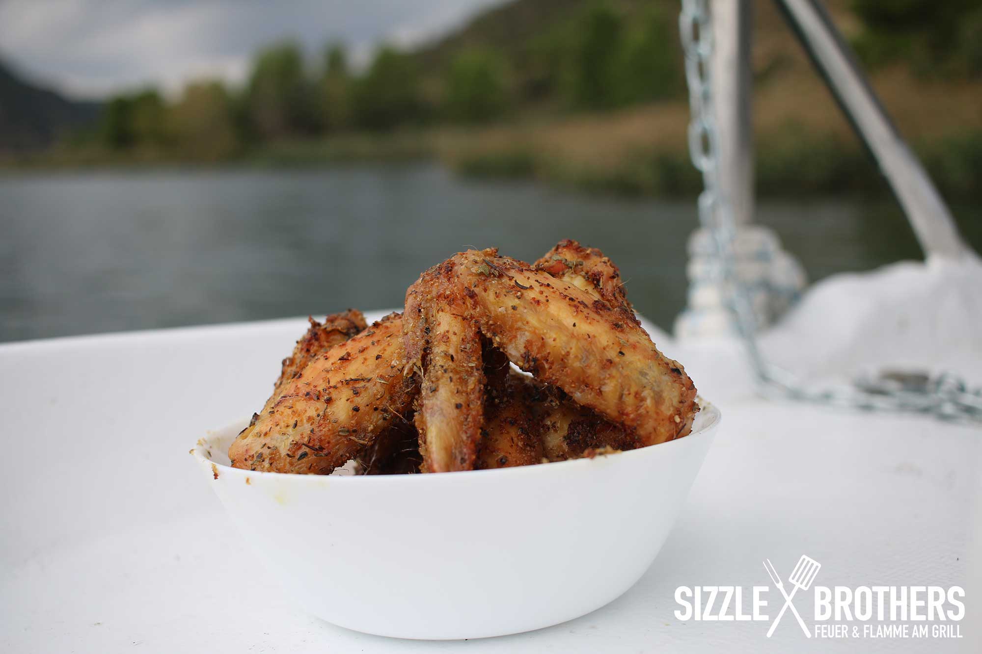 Chicken Wings vom Gasgrill