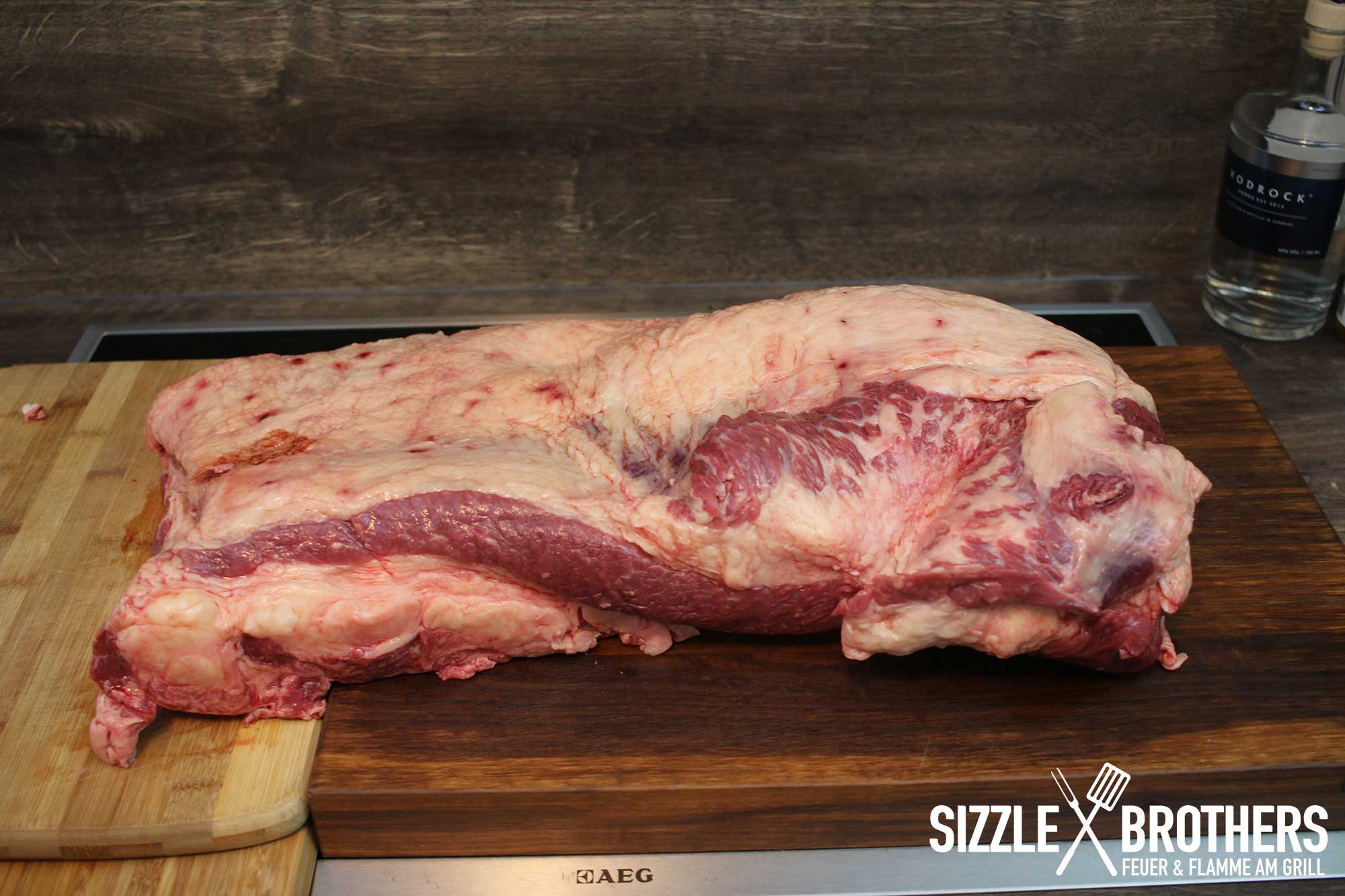 Beef Brisket im Rohzustand