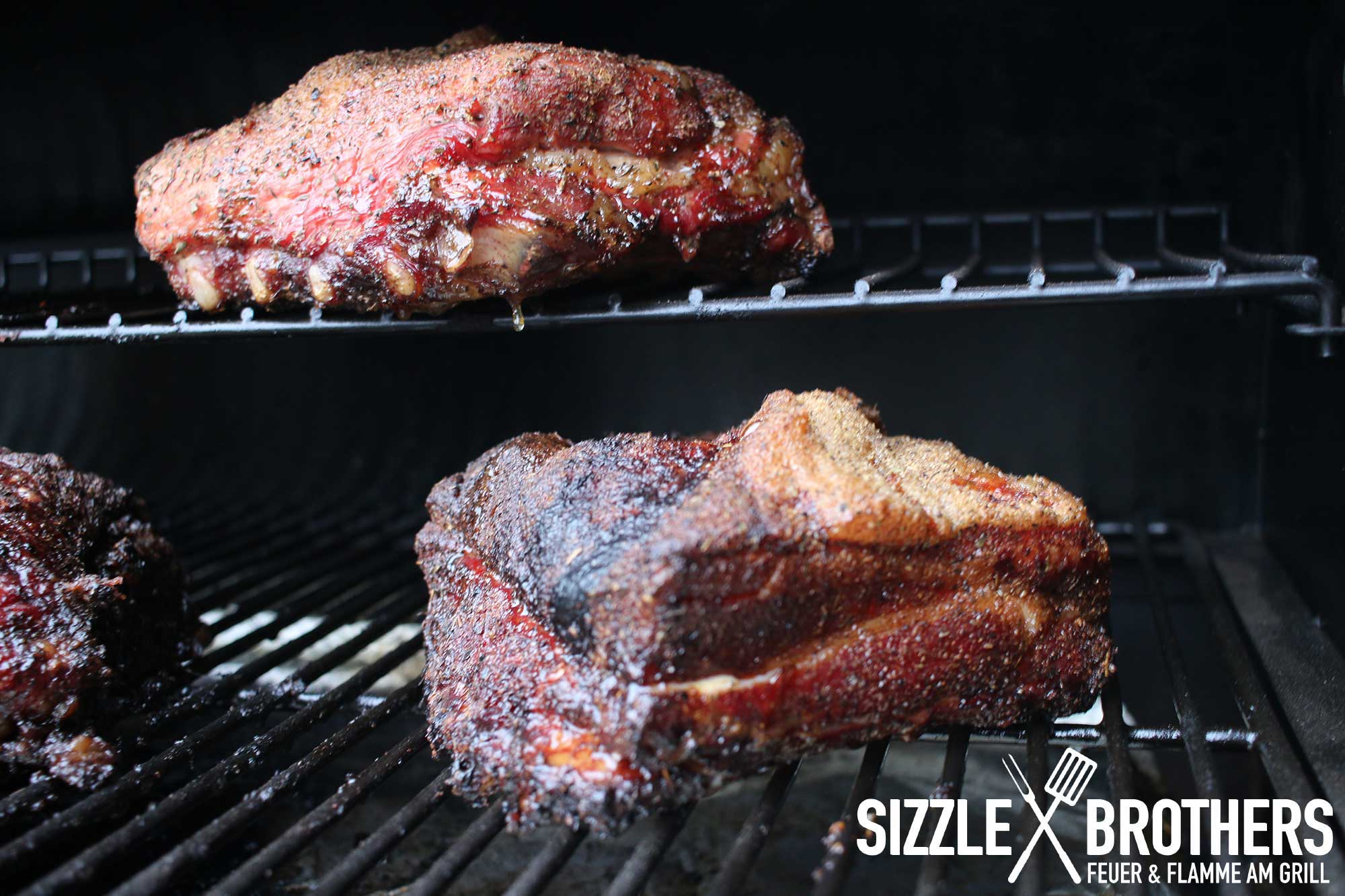 Pulled Pork nach 8h smoken