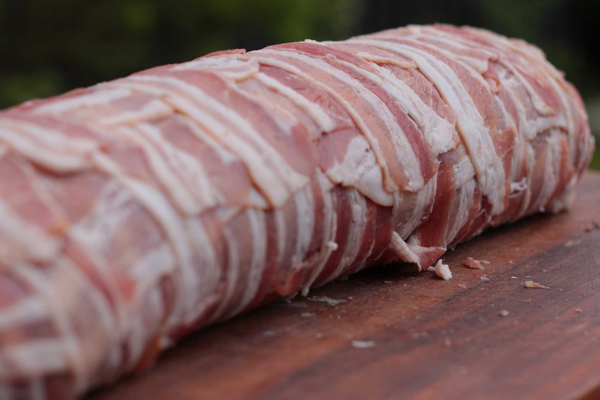 Die Bacon Bomb ist aufgerollt