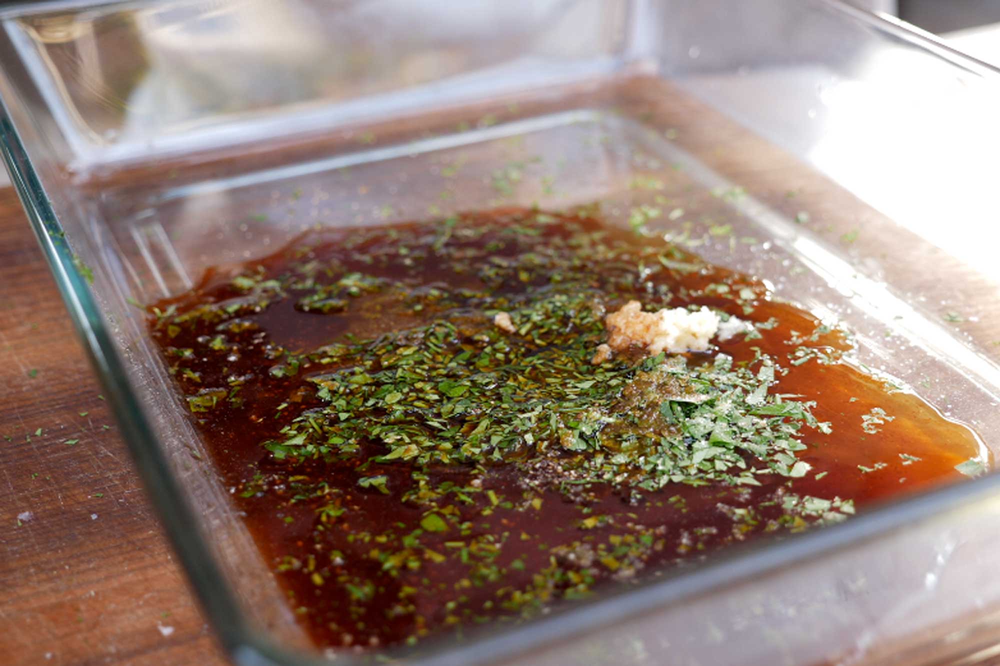 Die fertige Steak Marinade