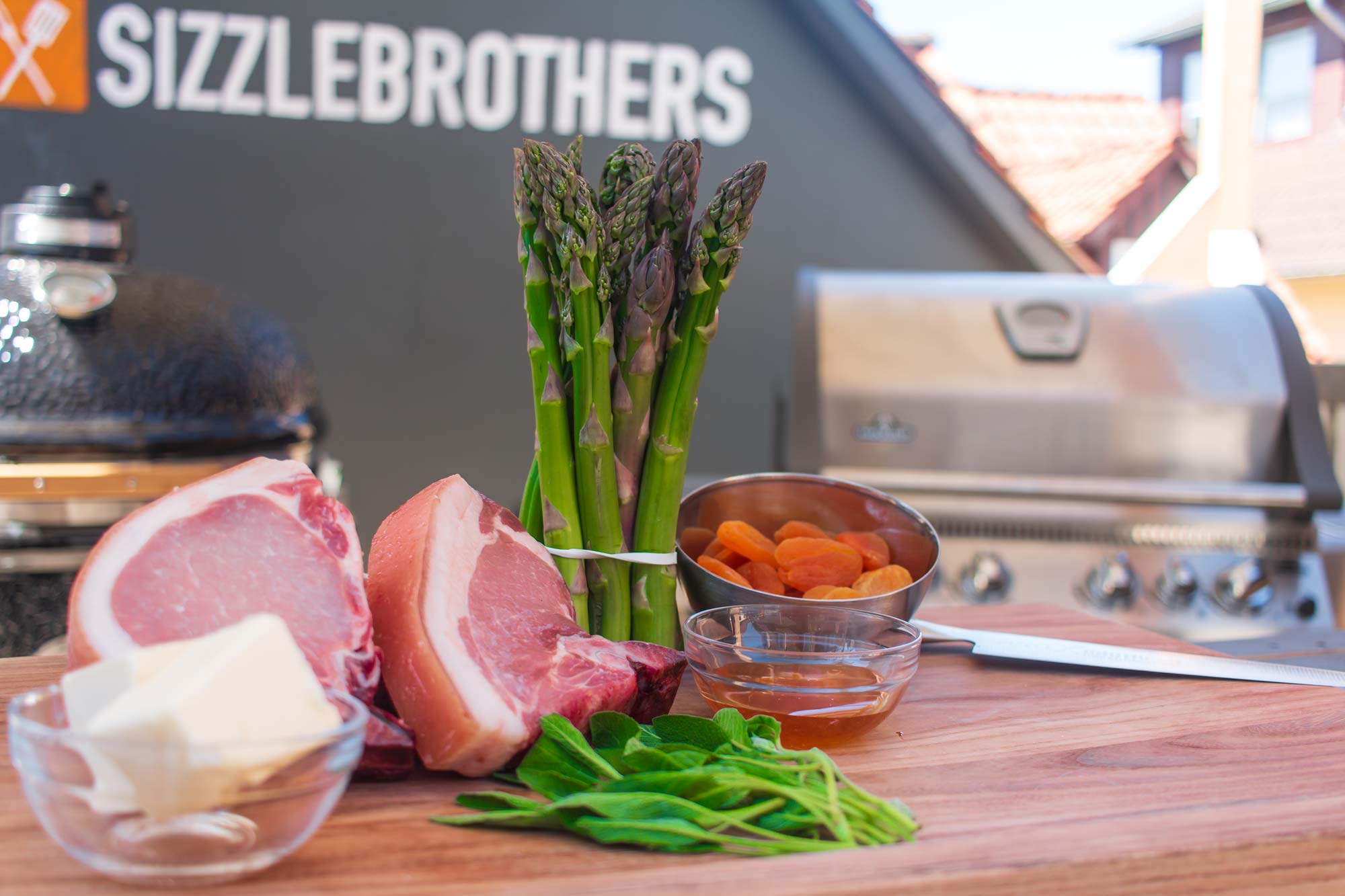 Zutaten für unser Schweinekotelett Rezept
