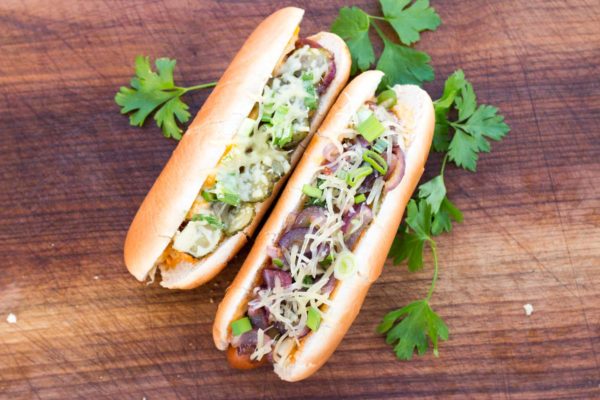 Das fertige Hot Dog Rezept