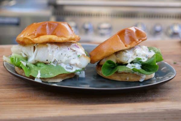 Fischburger mit selbst gemachter Remoulade