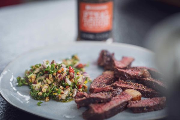 Chimichurri mit Steakabschnitten