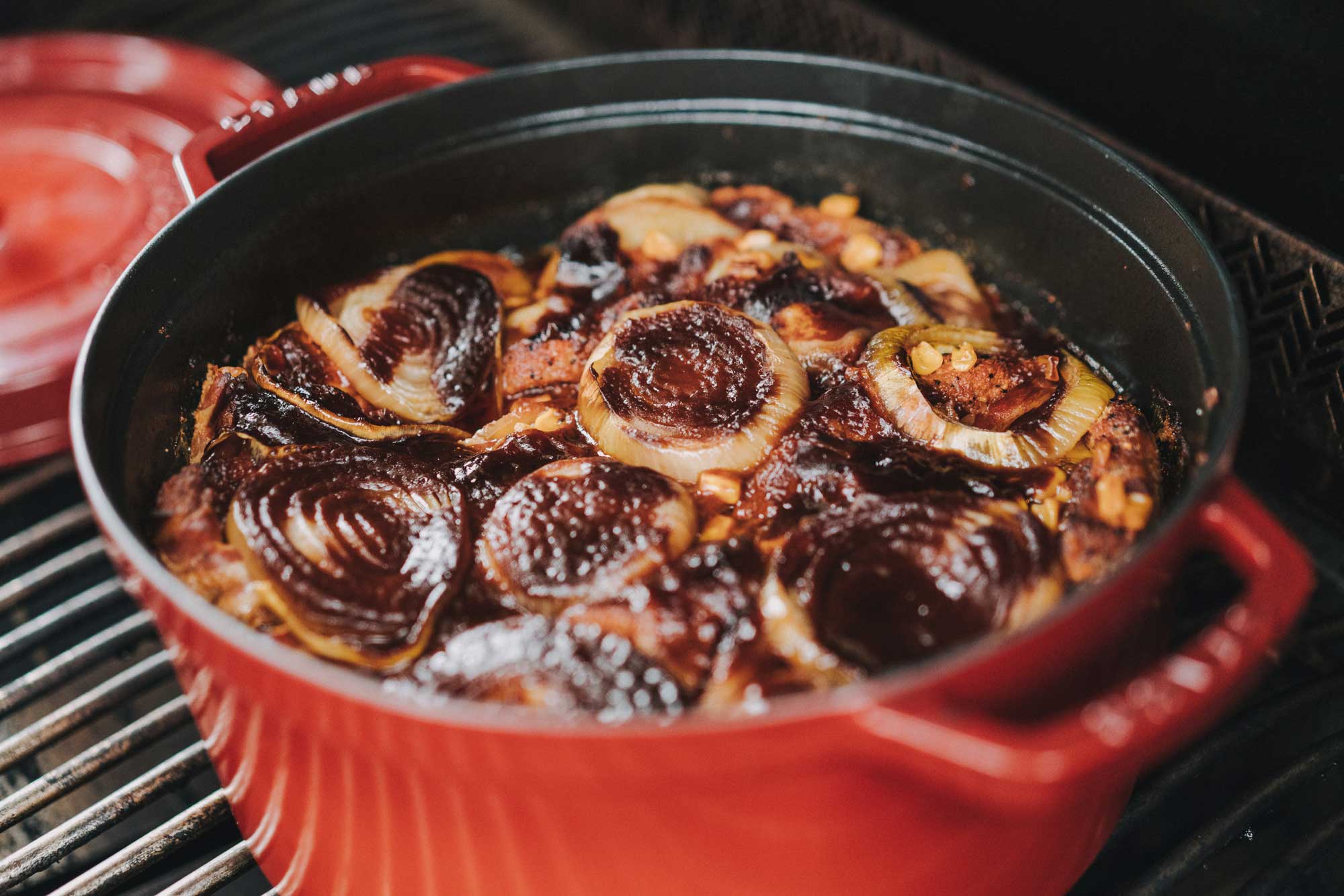 Schichtfleisch aus dem Dutch Oven