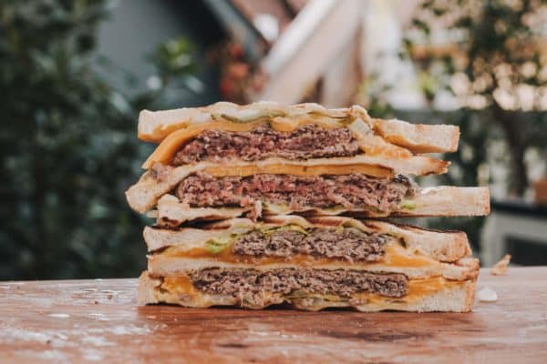 Das Big Mac Sandwich im Anschnitt