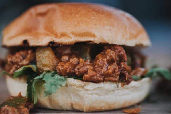 Der fertige Sloppy Joe Burger