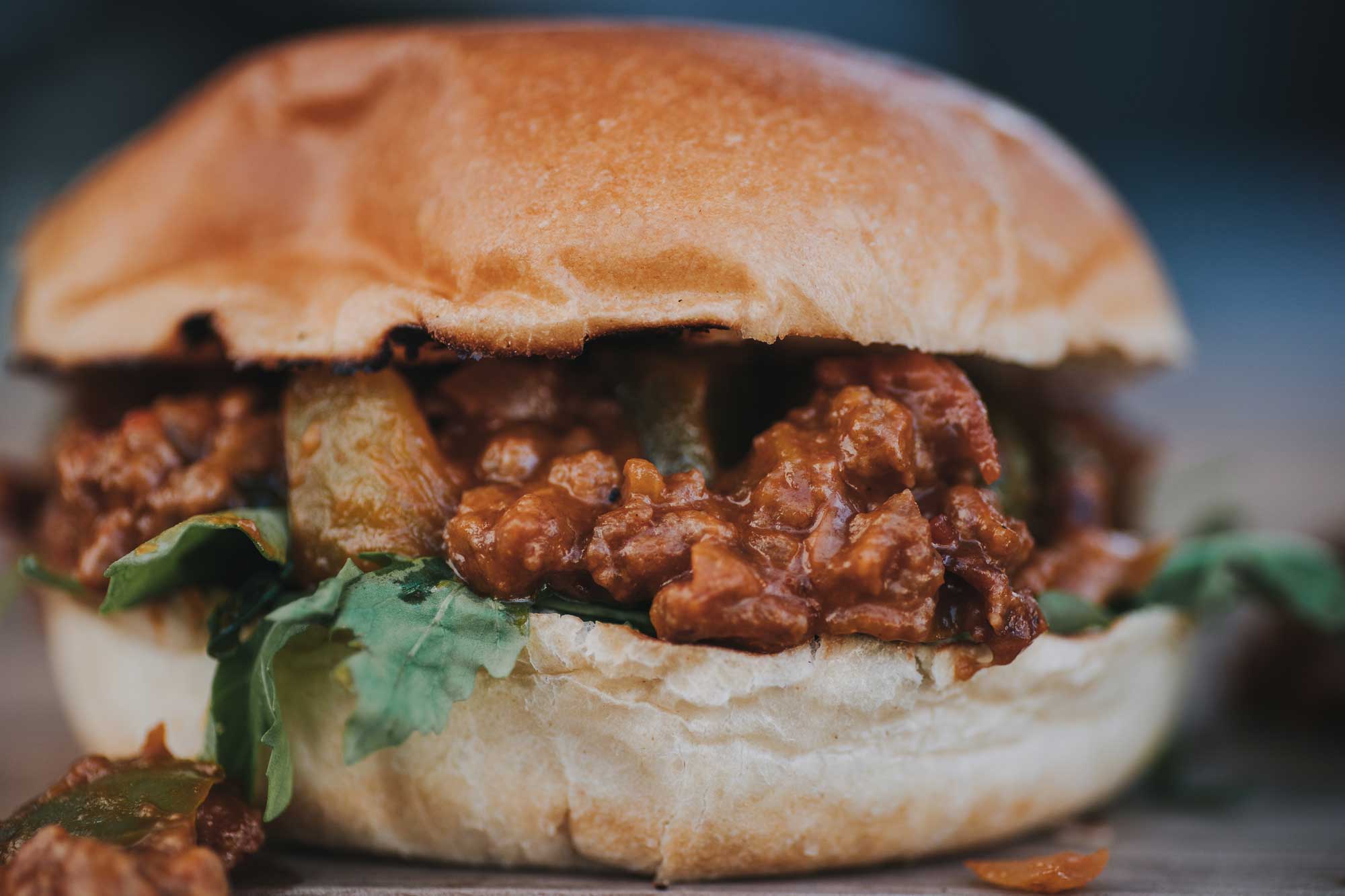 Der fertige Sloppy Joe Burger