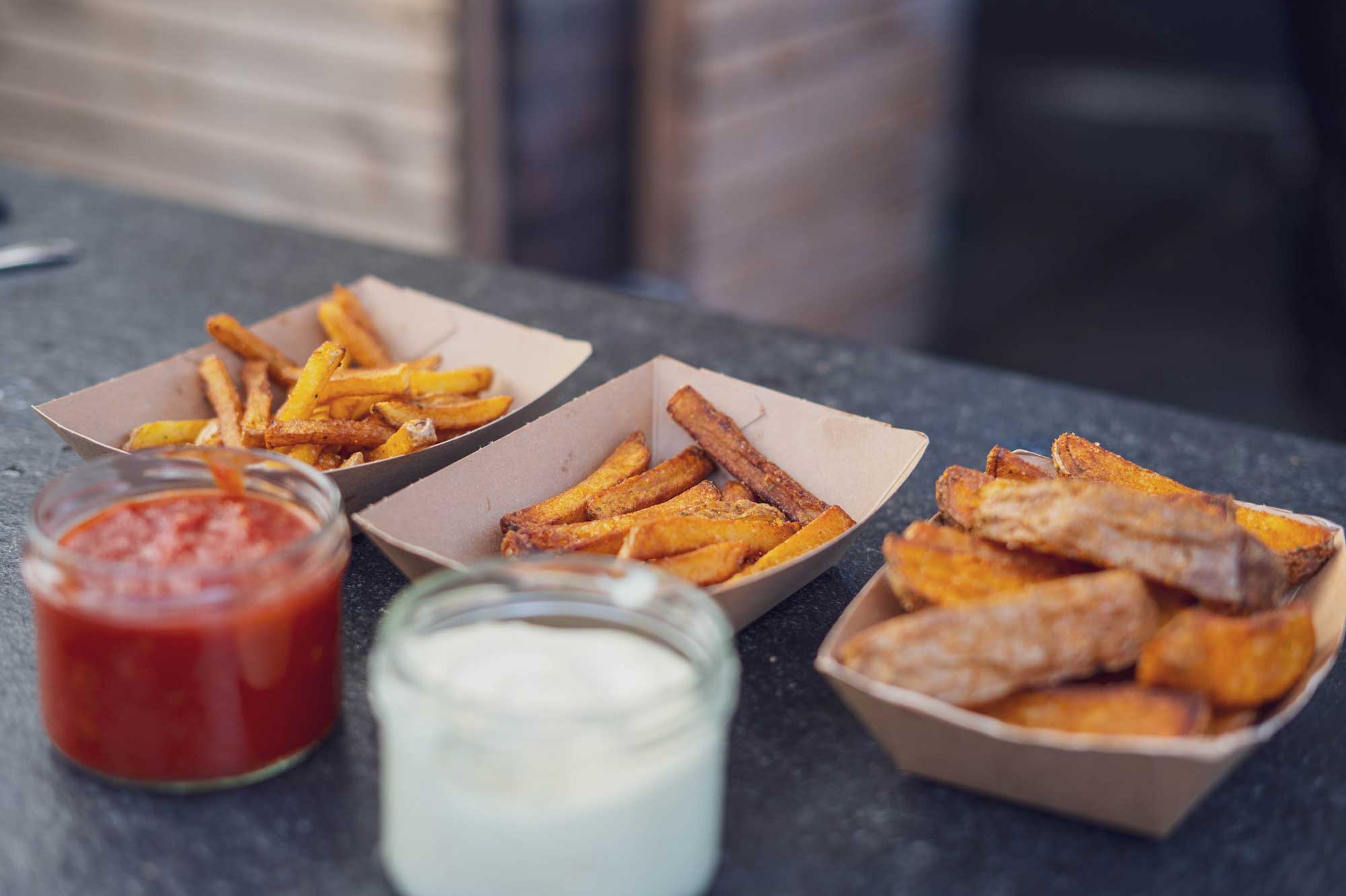Fertige Pommes angerichtet