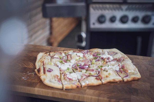 Der fertige Flammkuchen