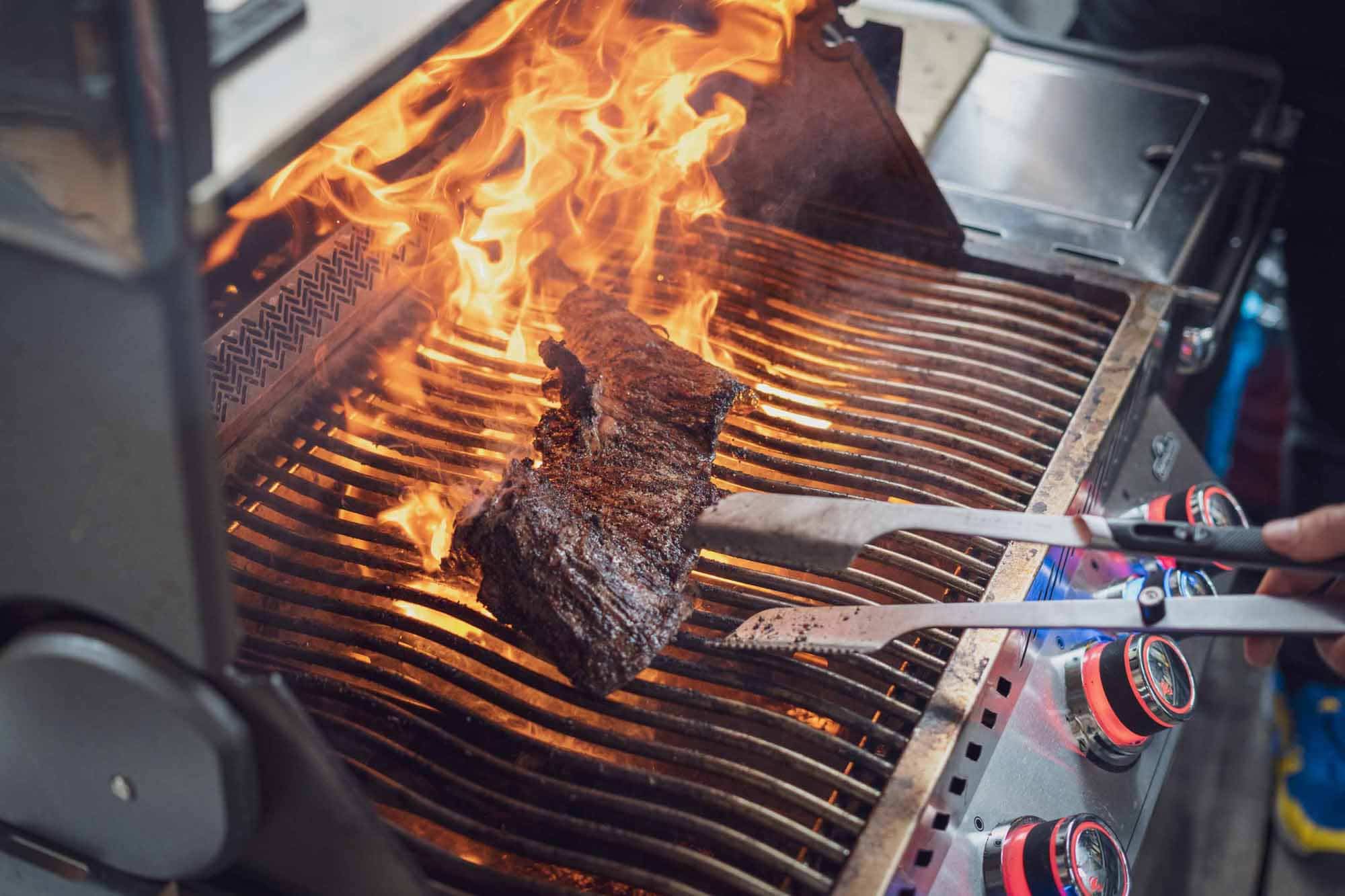 Wir haben ein geniales Skirt Steak gegrillt für die Füllung der Tortillas