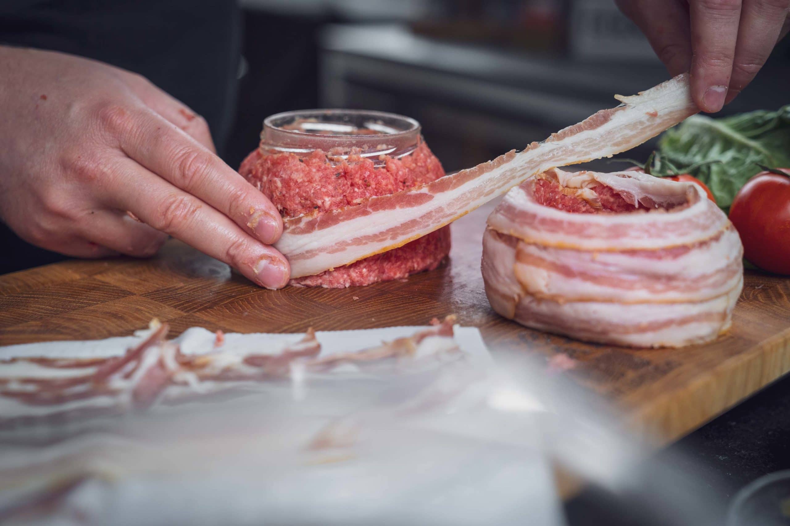 Mit Bacon umwickeln, das gibt Stabilität