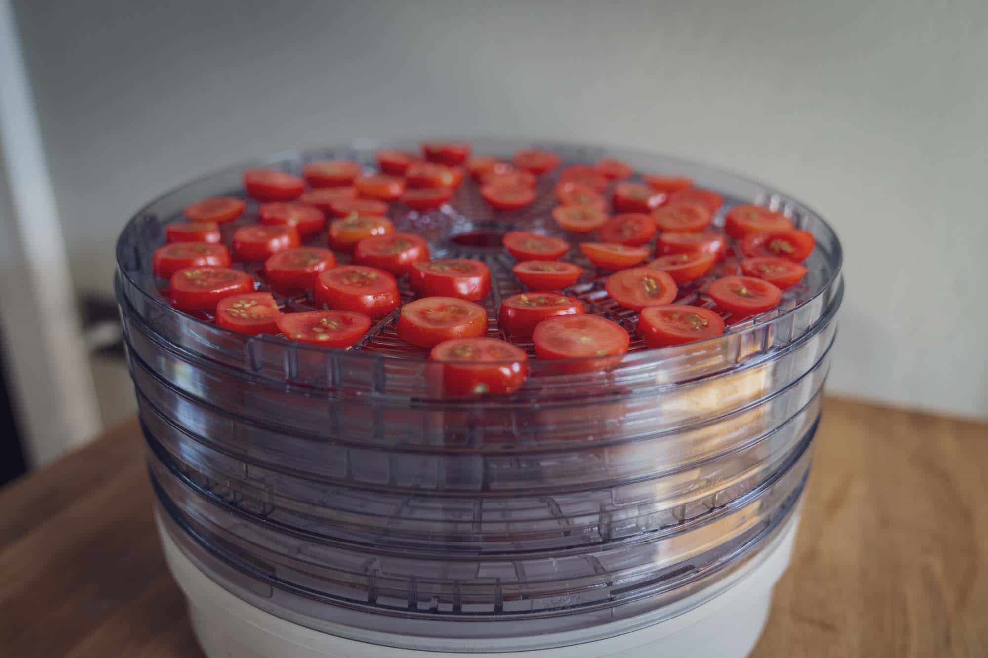 Tomaten im Dörautomaten