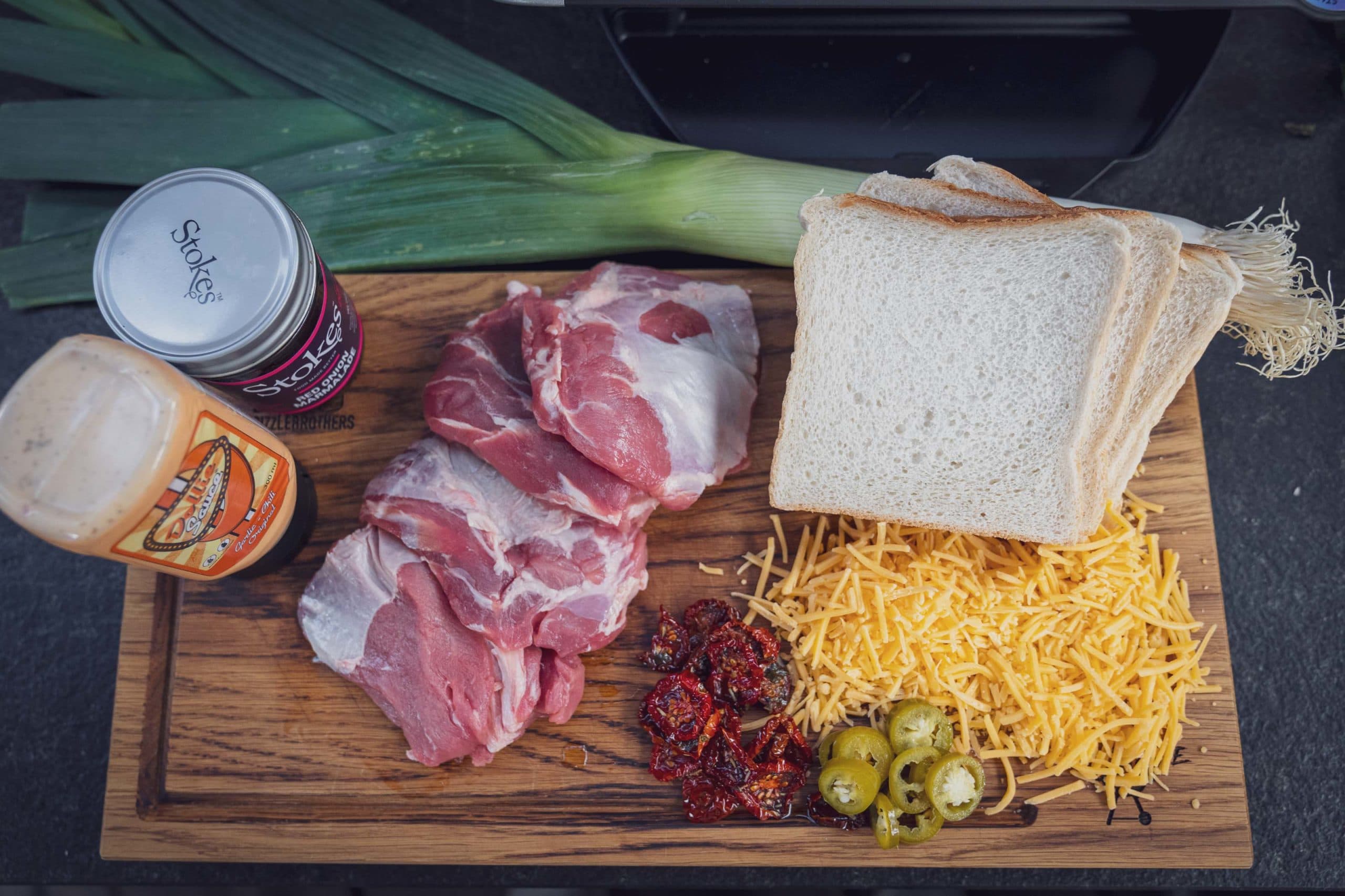 Alle Zutaten für das Cuscino Sandwich