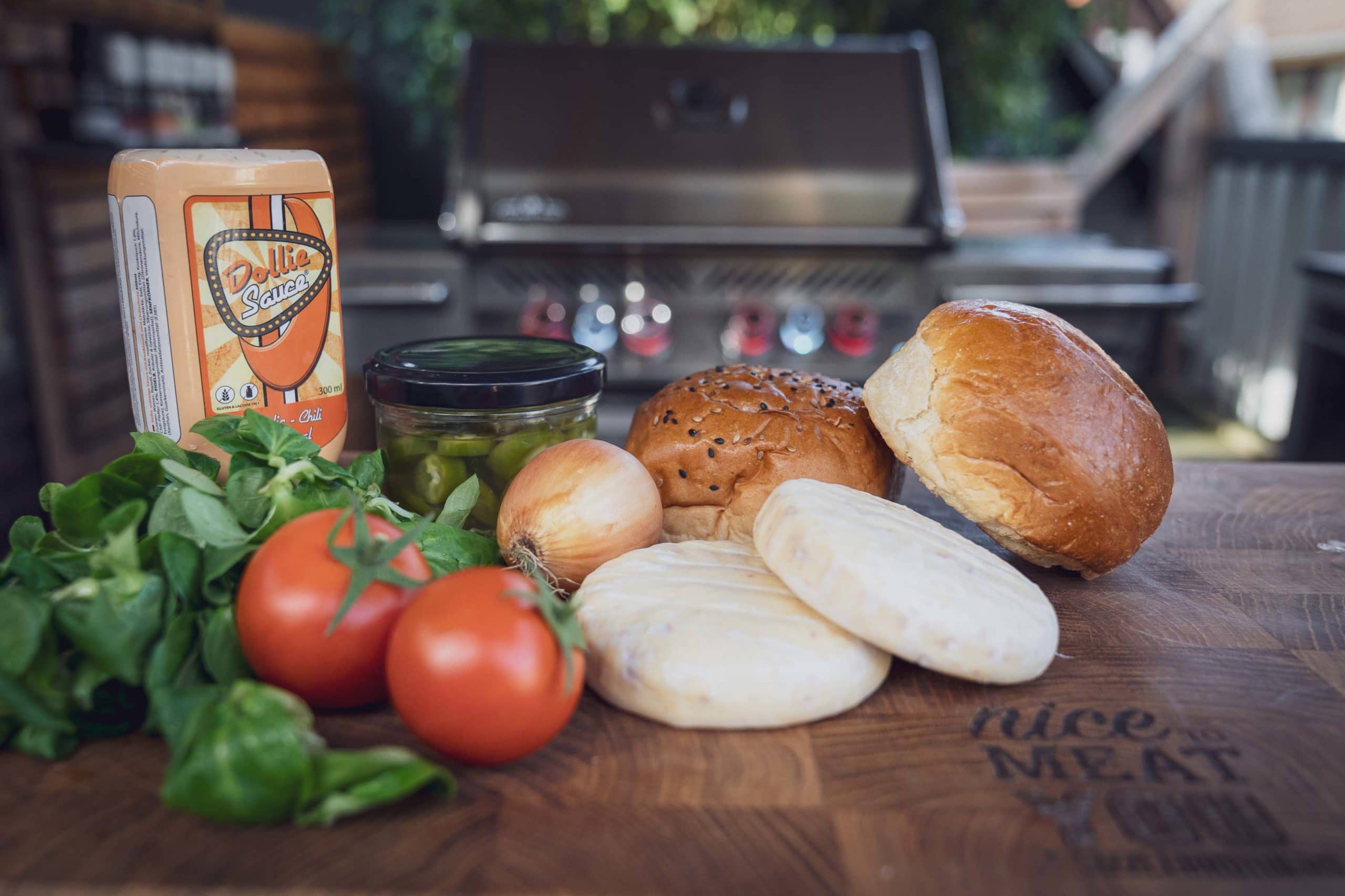 Zutaten für den Vegetarischen Burger
