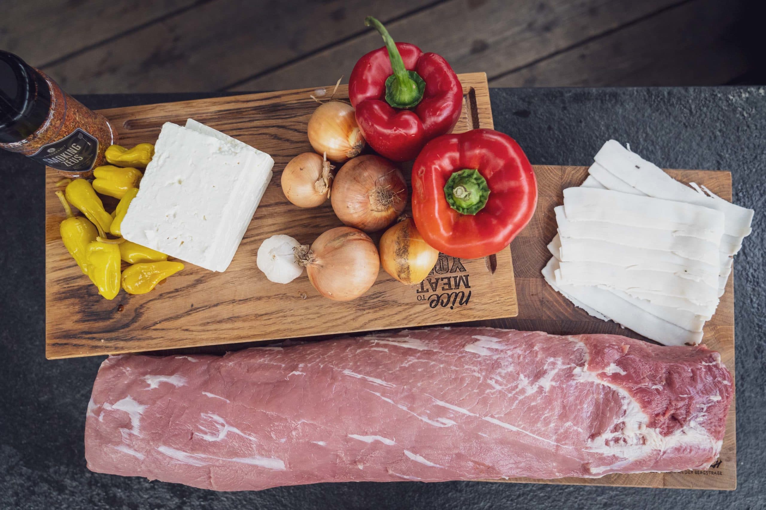 Zutaten für den Schweinerollbraten