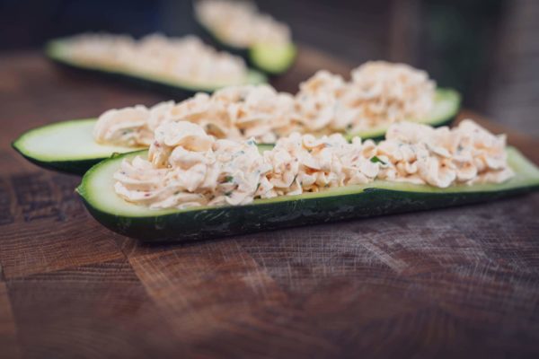 Gefüllte Zucchini