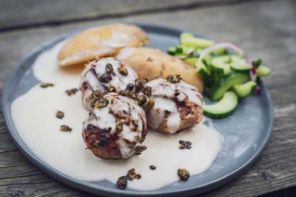 So lecker sehen die gegrillten Königsberger Klopse aus
