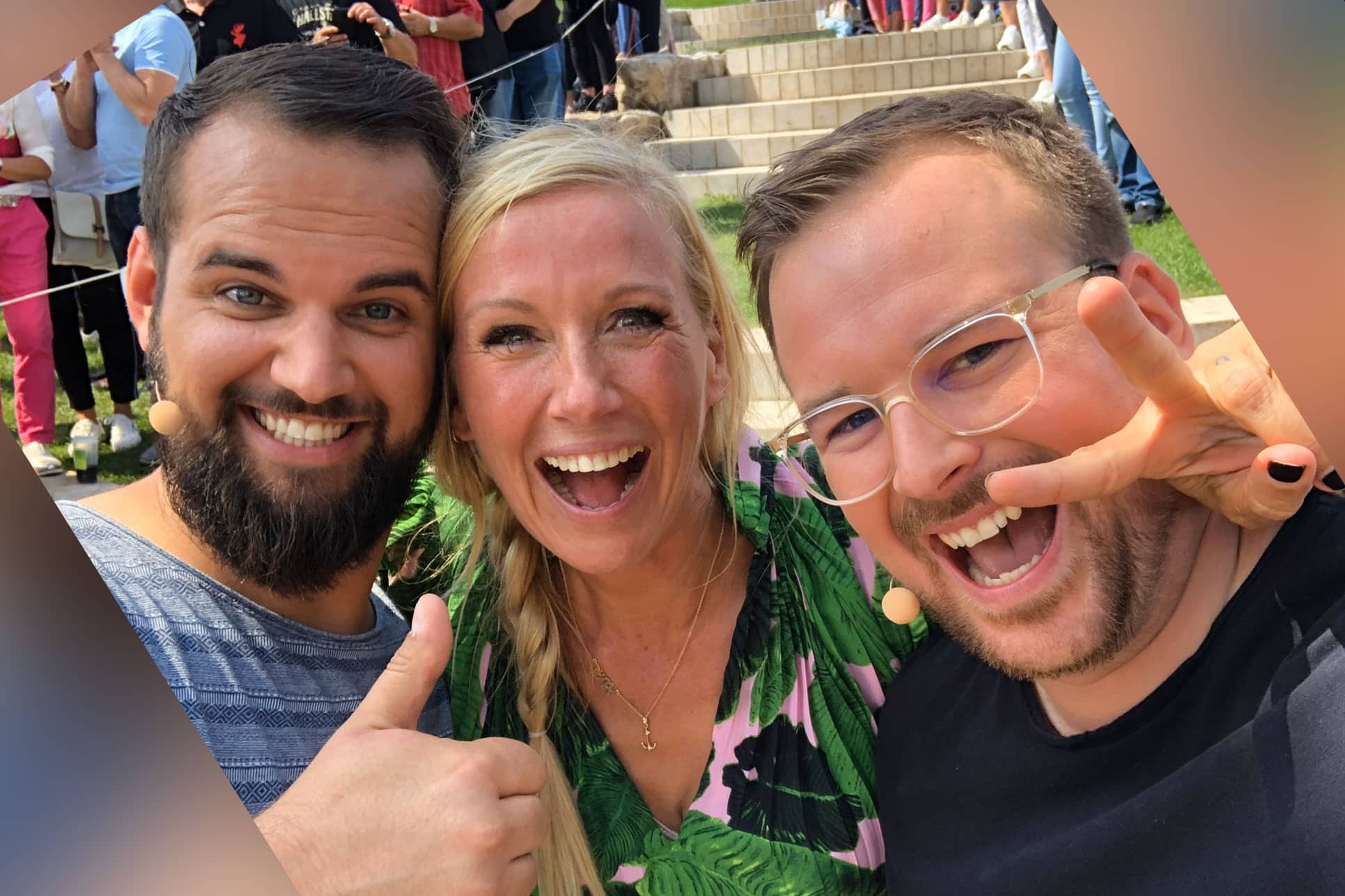 Wir beim ZDF Fernsehgarten