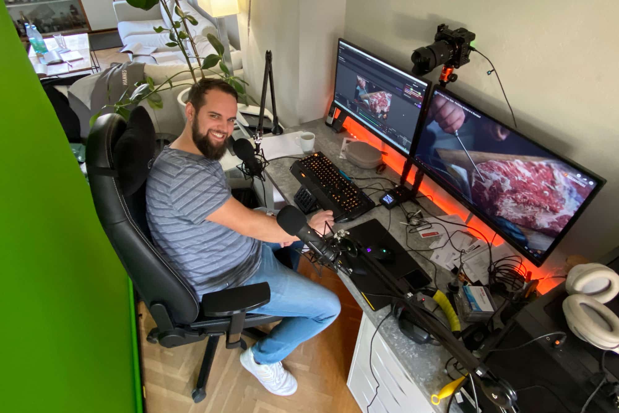 Hannes startet den Livestream