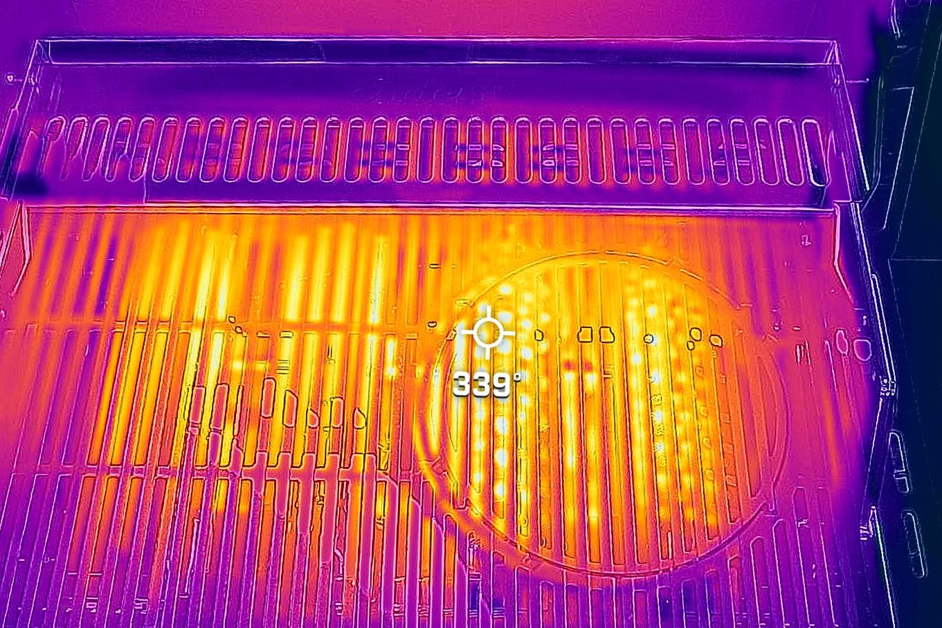 Wärmebild vom Aldi Grill