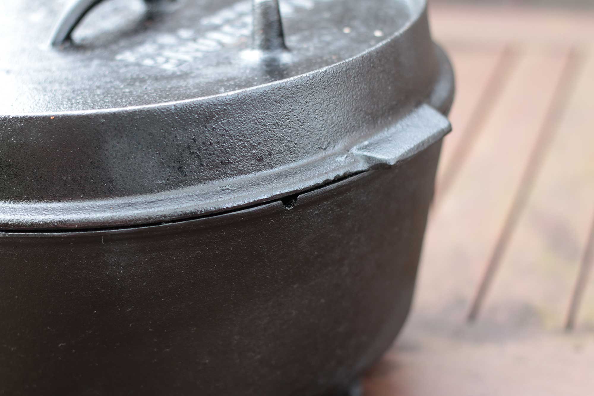 Dutch Oven sieht nach dem einbrennen aus wie neu