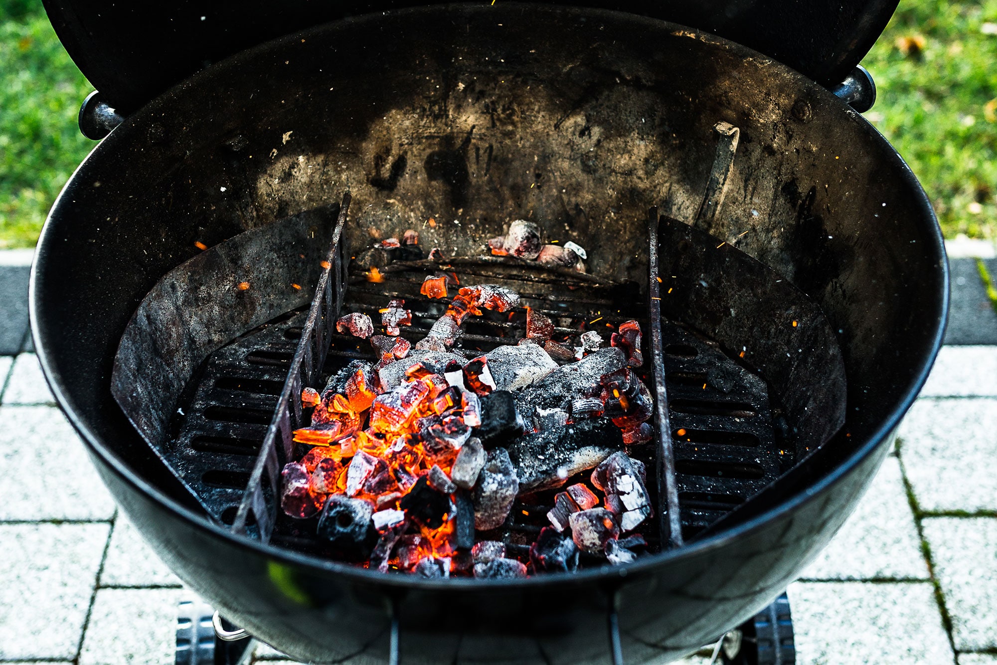 Direktes Grillen mit dem Weber Kugelgrill