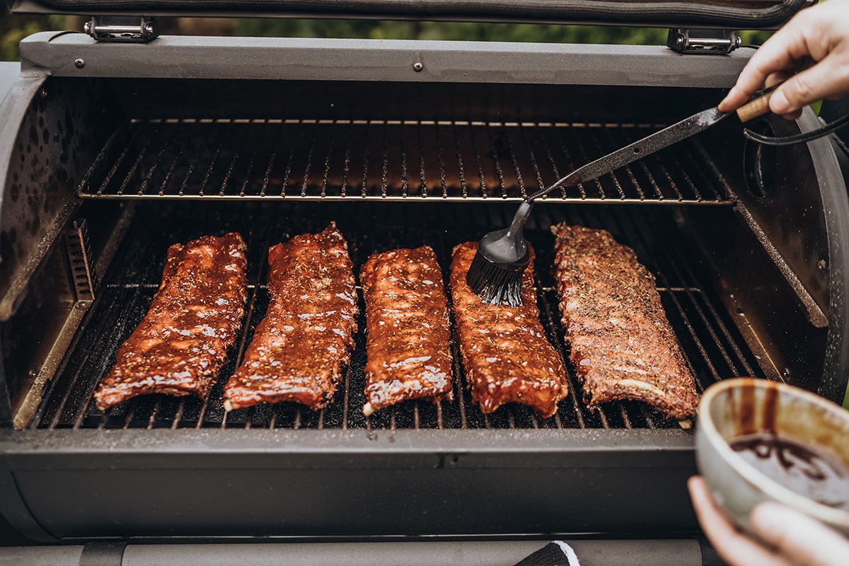 Ribs werden glasiert
