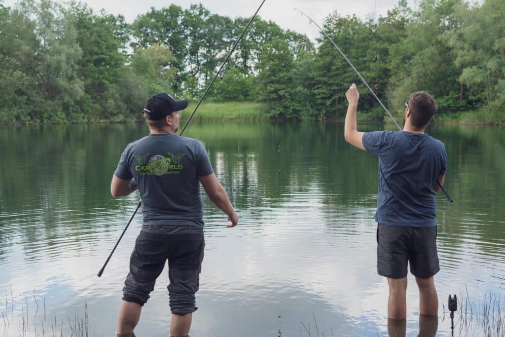 Julian & Hannes am Angeln